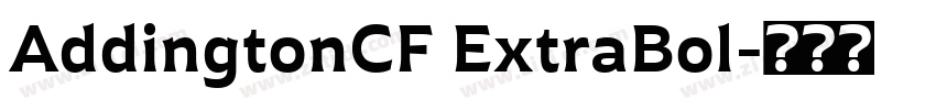 AddingtonCF ExtraBol字体转换